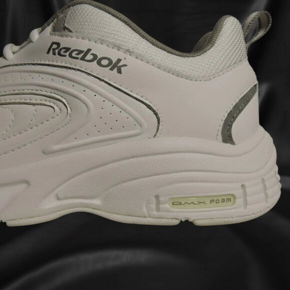 Reebok Shoes Mens Size 7.5 Walkway DMX Foam Walking Shoe White Carbon Sneakers - Picture 5 of 8